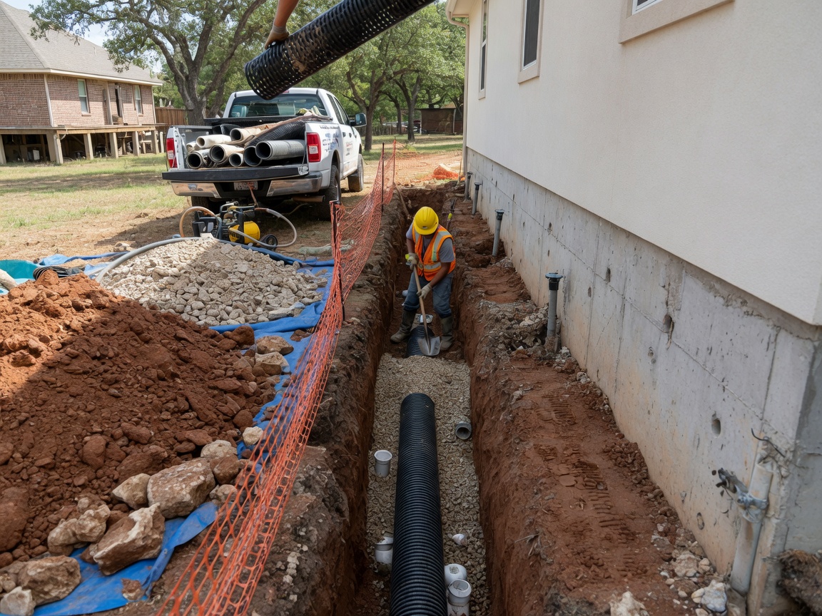 Foundation Drainage in Austin