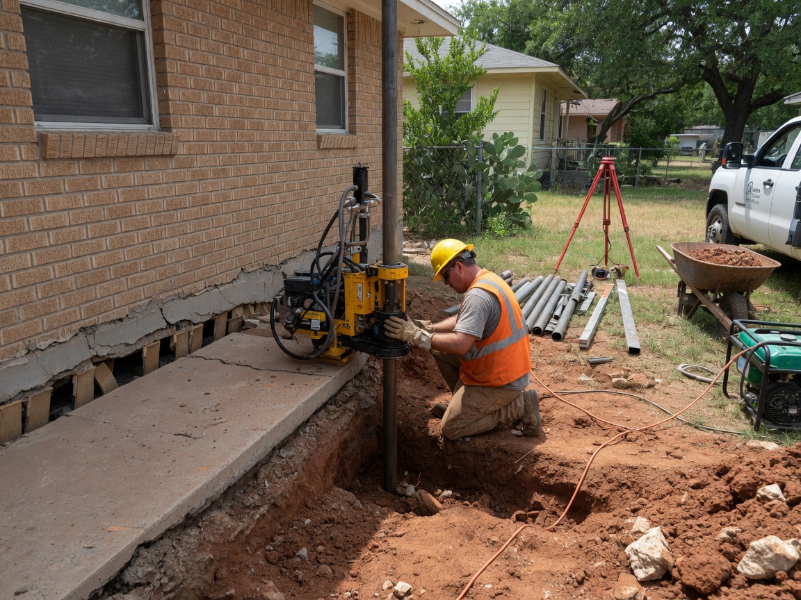 Foundation Settlement Repair in Austin